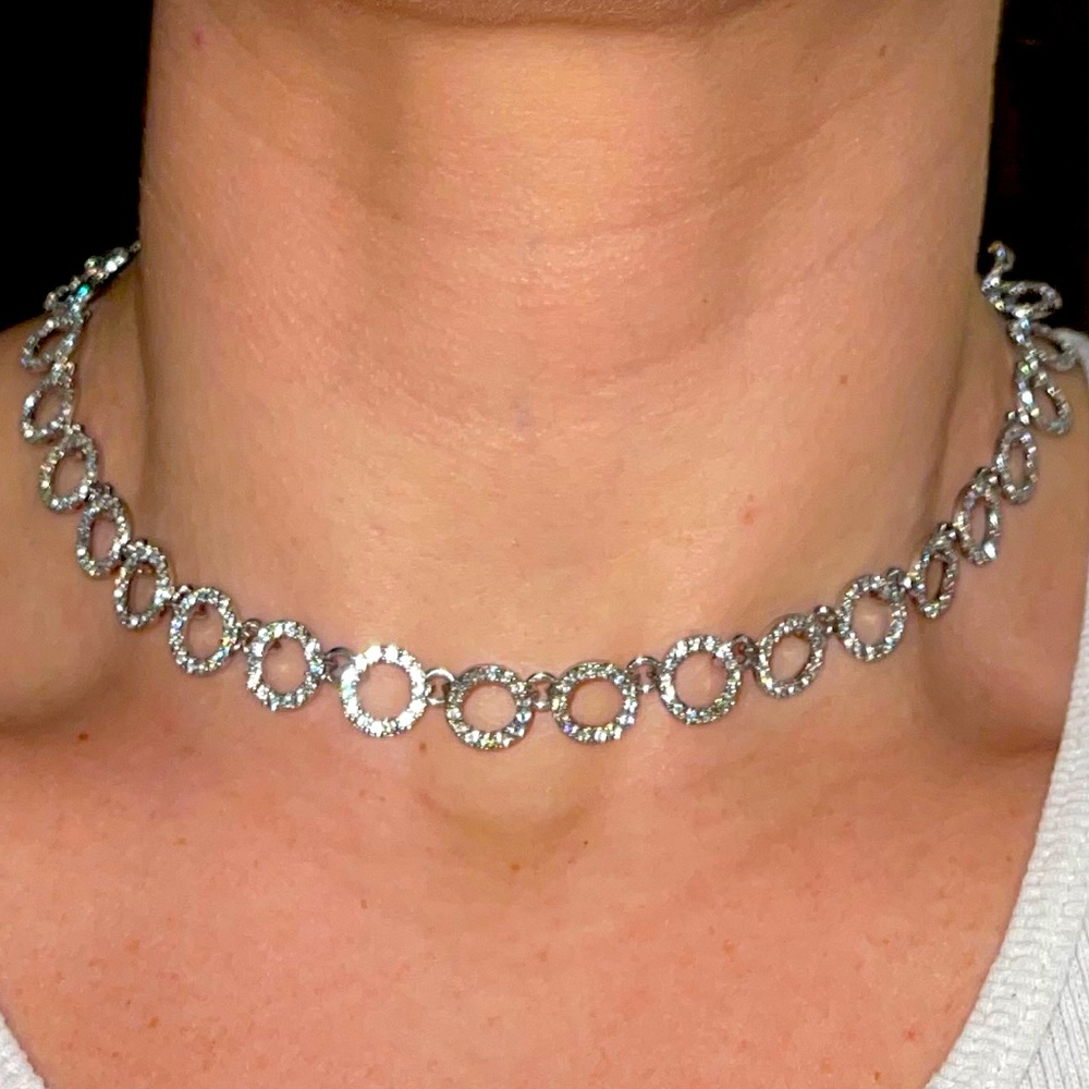 Crystal Adjustable Choker Necklace